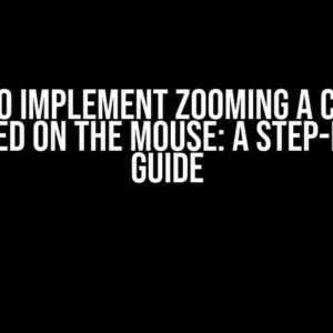 How to Implement Zooming a Canvas Centered on the Mouse: A Step-by-Step Guide