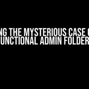 Solving the Mysterious Case of the Non-Functional Admin Folder Menu