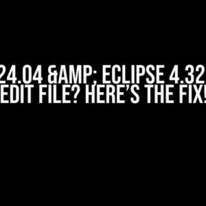 Ubuntu 24.04 & Eclipse 4.32: Cannot Edit File? Here’s the Fix!